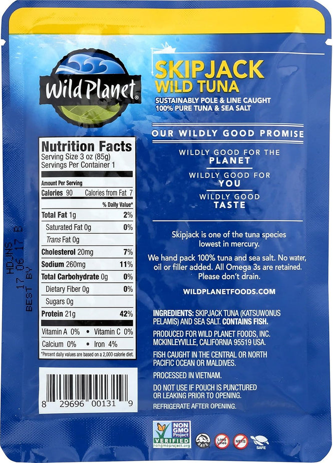 Skipjack Wild Tuna Pouch (24CT)