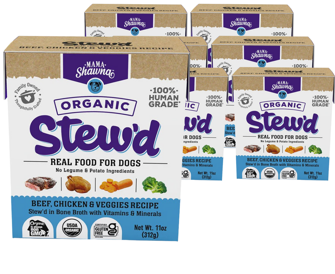 Beef, Chicken & Veggie Dog Food (6 Pack)