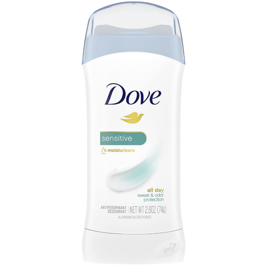 Sensitive Skin Invisible Solid Antiperspirant And Deodorant Stick