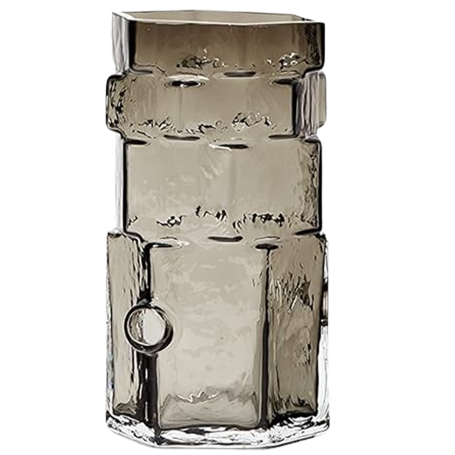 Hex Vase - Gray