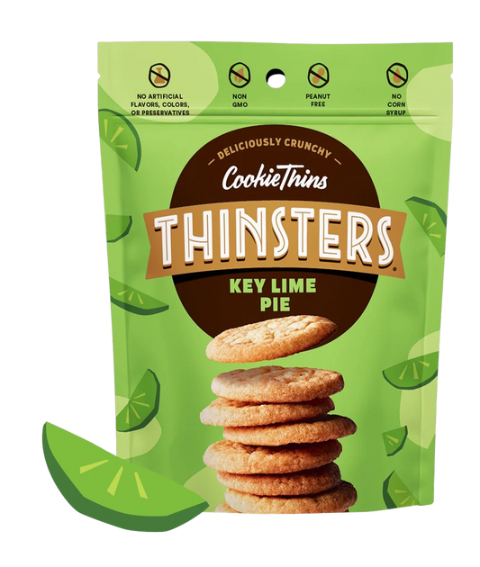 Cookie Thins Thinsters Variety Pack - Chocolate Chip, Toasted Coconut, Vanilla Bean, Key Lime Pie, Brownie Batter, Meyer Lemon (6 Pack)