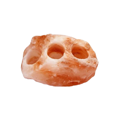 Himalayan Crystal Salt 3-holed Tealight Holder