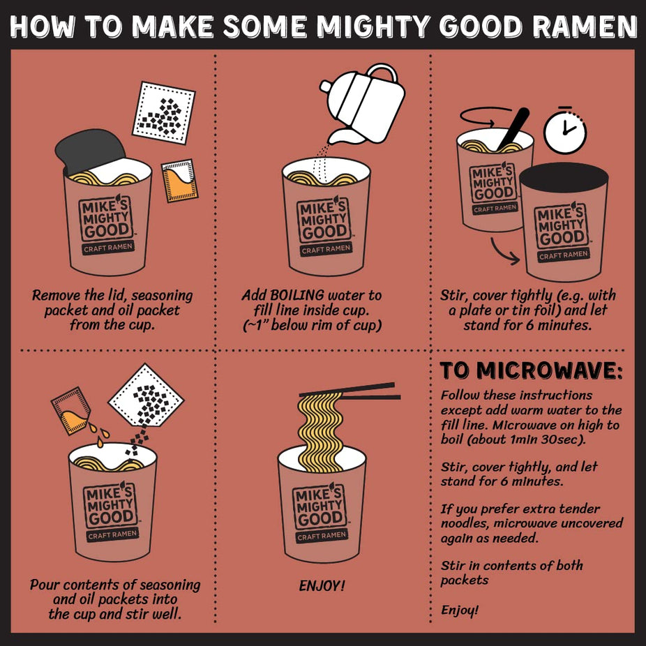Organic Spicy Beef Flavor Ramen Noodle Soup Cup (6 Pack)