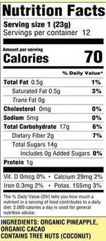 Organic Pineapple Fruit Jerky (5 CT)
