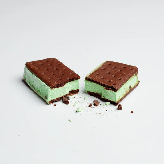 Freeze-Dried Mint Chocolate Chip Ice Cream Sandwich