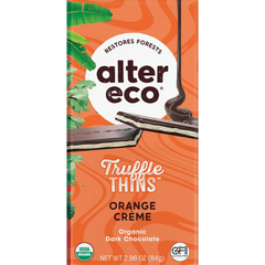 Organic Orange Creme Truffle Thins Chocolate Bar