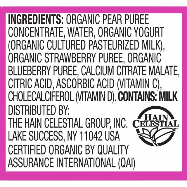 Organic Fruit Yogurt Smoothie - Mixed Berry (12 Pack)