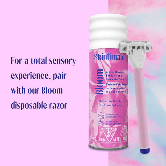 Bloom Moisturizing Shave Gel - Cherry Blossom, Sandalwood & Rosewater Scent