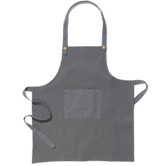 Organic Cotton Waffle Weave Apron - Grey