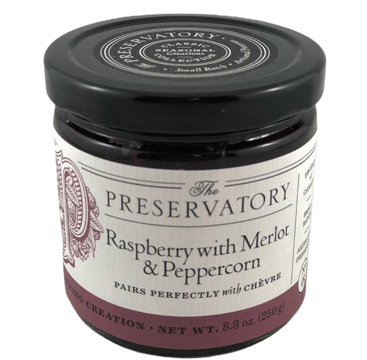 Raspberry With Merlot & Peppercorn Preserve