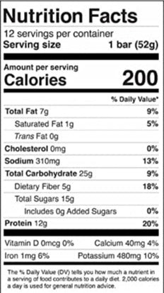 Plant Peanut Butter Protein Bar (12 CT)