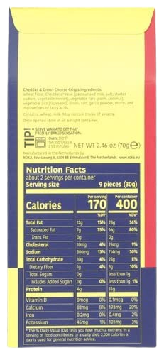Cheddar & Onion Cheese Crisps (8 Pack)