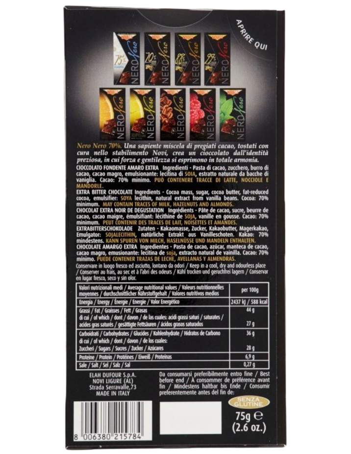 Nero 70% Dark Chocolate Bar (3CT)