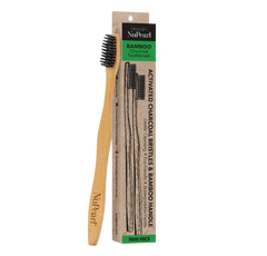 Charcoal Infused Bamboo Toothbrush 2 Brushes