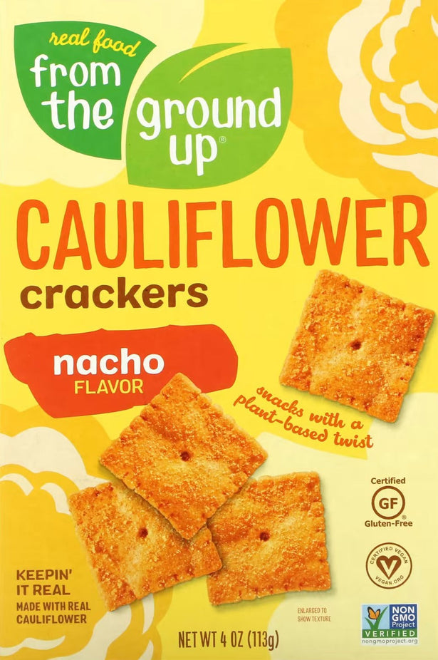 Nacho Cauliflower Crackers