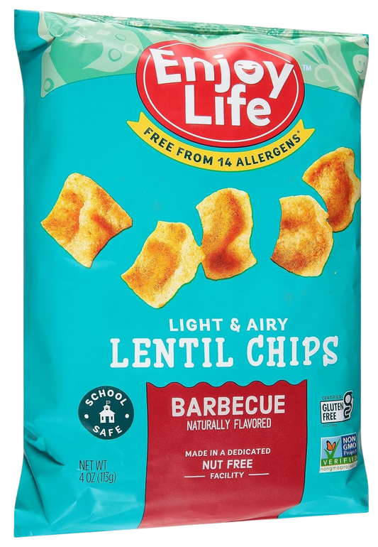 Barbecue and Cheddar Lentil Chips