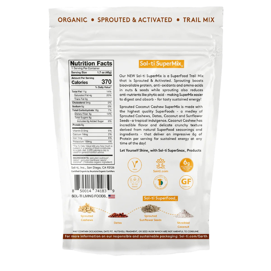 Sprouted Coconut Cashew SuperMix (6 pack)