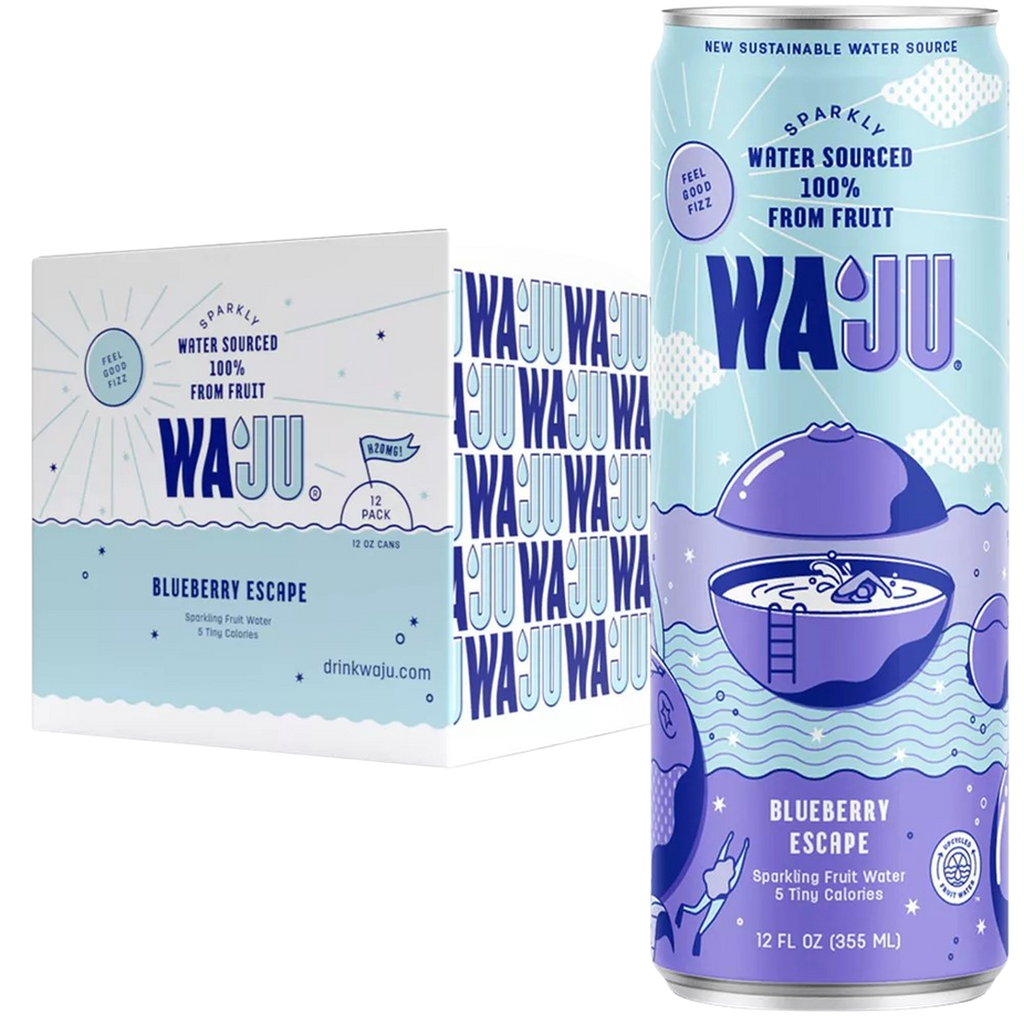 Blueberry Sparkling Fruit Water (12 Pack)