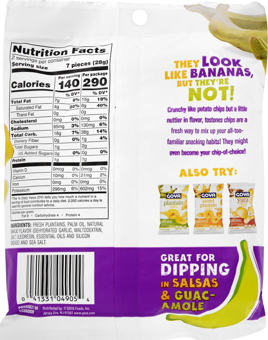 Garlic Tostones Chips (24 Pack) (DONT SELL AS CASE TOO BIG)