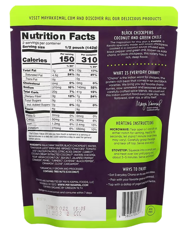 Everyday Chana with Coconut + Green Chili (6 Pack)