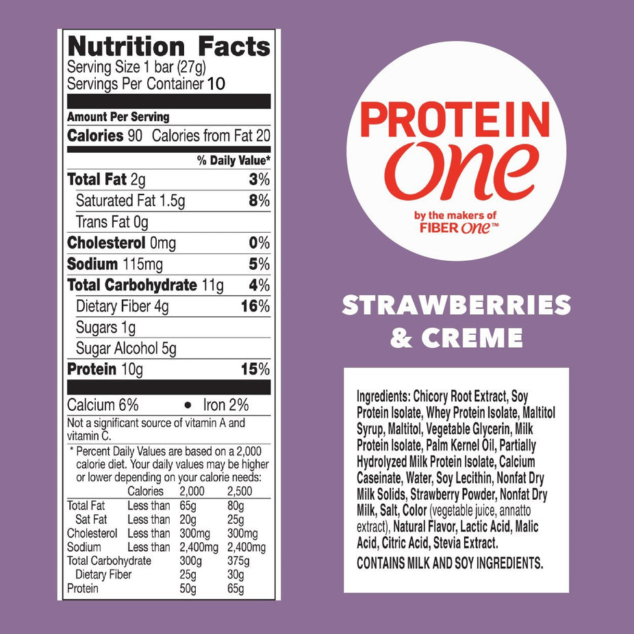 Protein Bars - Strawberries & Cream (10CT)