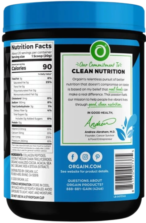 Orgain Keto Collagen Protein Powder