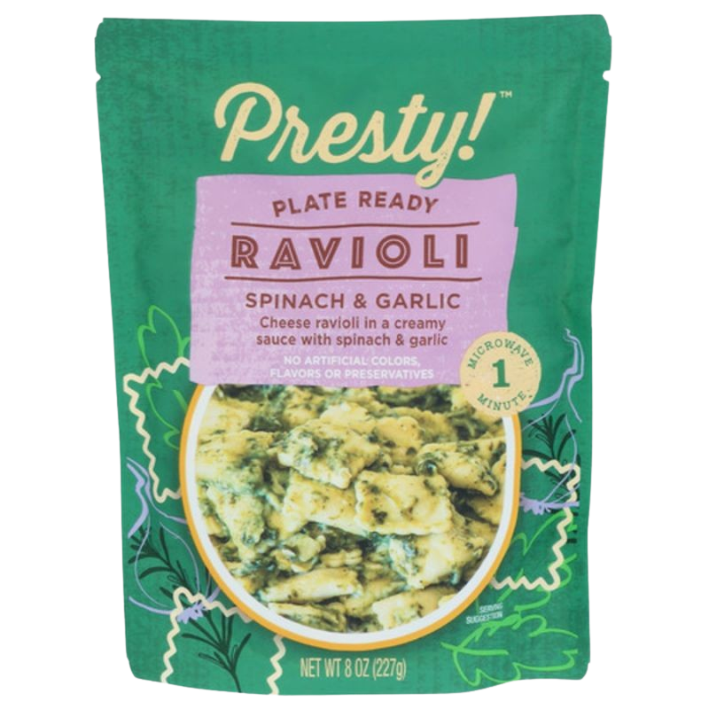 Spinach & Garlic Ravioli (6 Pack)