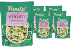 Spinach & Garlic Ravioli (6 Pack)