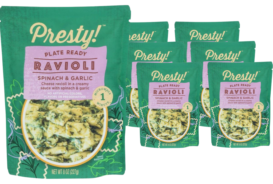 Spinach & Garlic Ravioli (6 Pack)