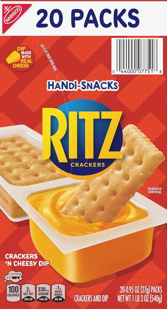 Handi-Snacks Crackers 'N Cheesy Dip Snacks (20CT)