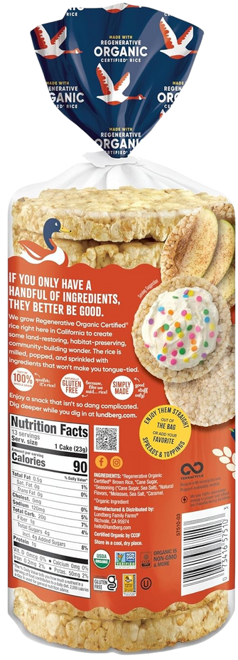 Organic Salted Caramel Rice Cake