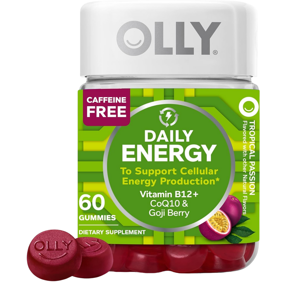 Vitamin B12 + Coq10 Goji Berry Tropical Passion Flavor Daily Energy Gummies
