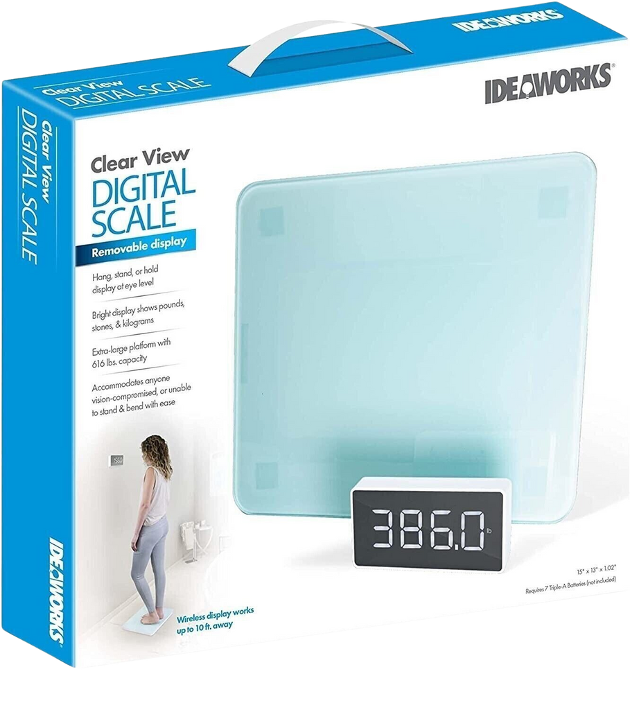 Ideaworks Clear View Wireless Display Scale Martie