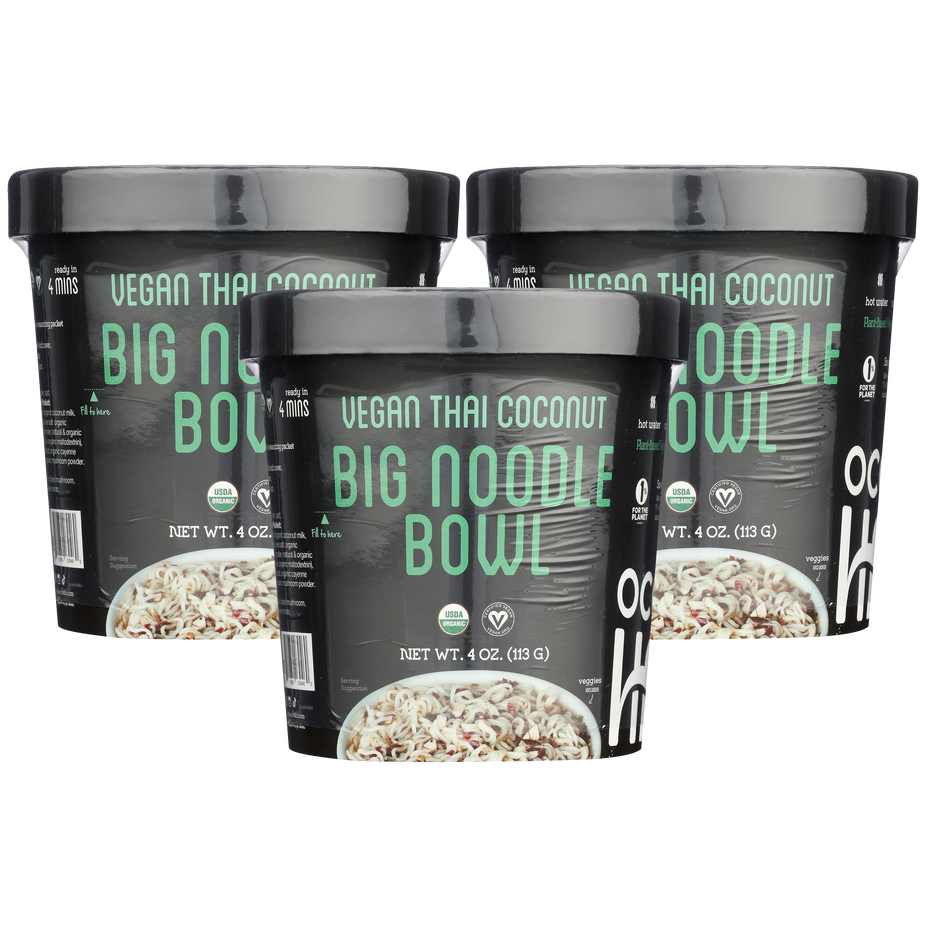 Organic Vegan Thai Coconut Big Noodle Bowl (3CT)