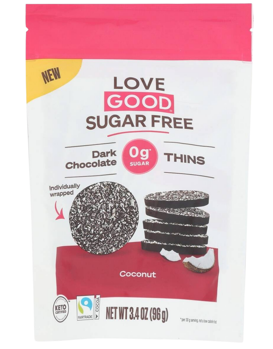 Sugar Free Thins Coconut Chocolate Cookies