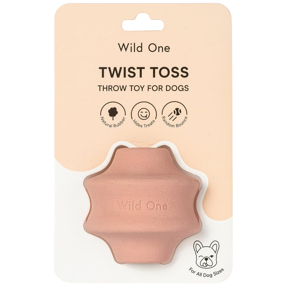 Twist Toss Interactive Dog Toy - Pink