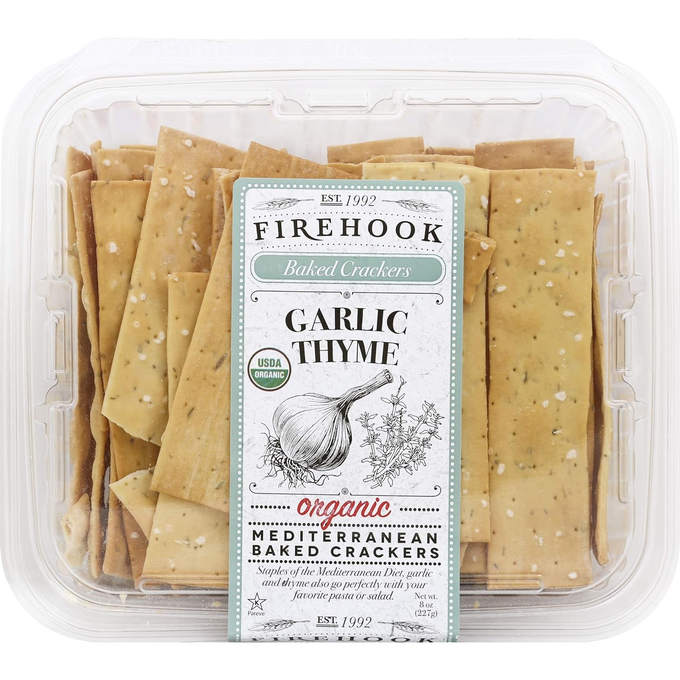 Organic Garlic & Thyme Baked Crackers