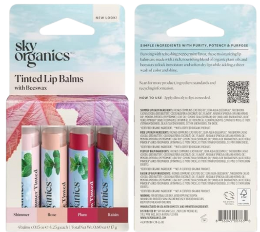 Tinted Lip Balm Variety Pack (4 CT)