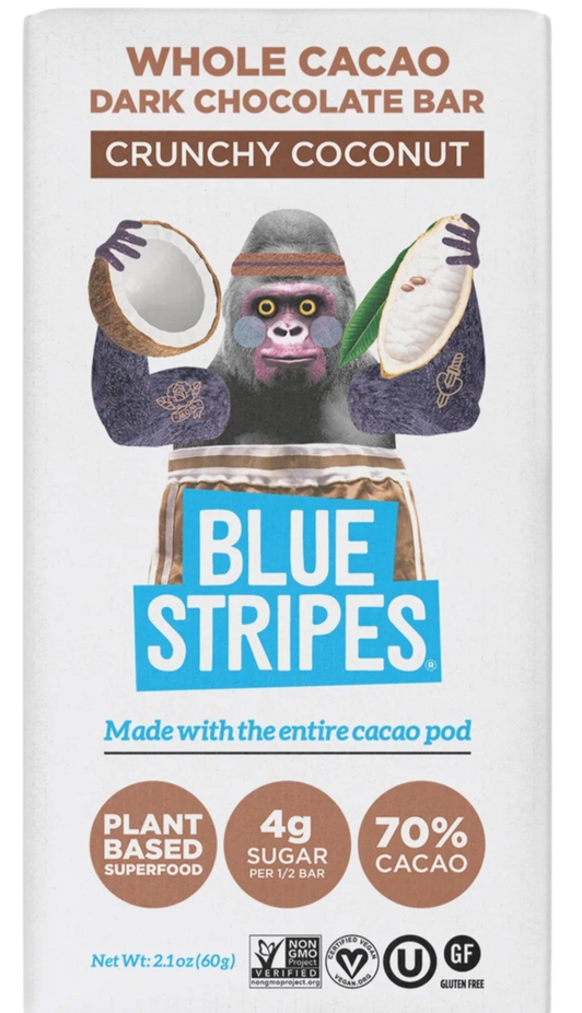 Crunchy Coconut Whole Cacao Dark Chocolate Bar