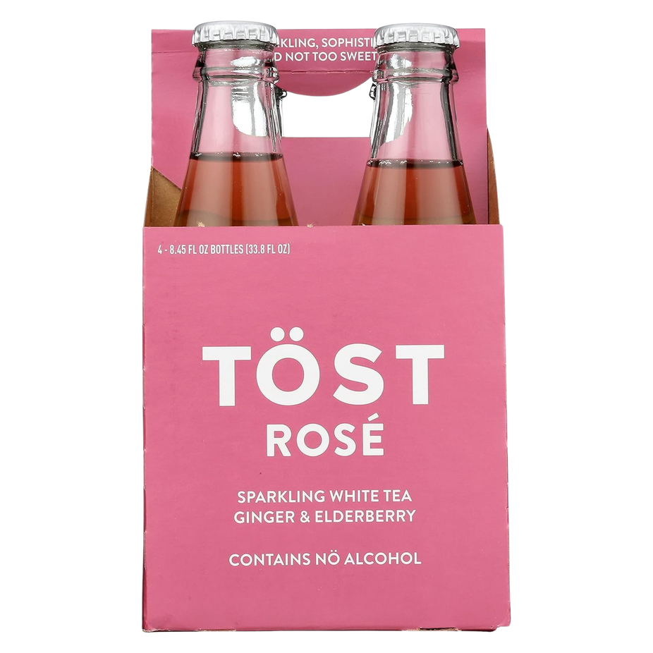 Sparkling Rose White Tea Ginger & Elderberry (4 Pack)