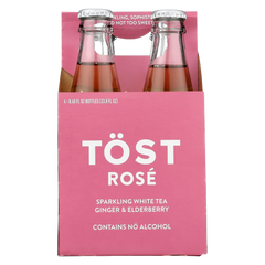 Sparkling Rose White Tea Ginger & Elderberry (4 Pack)
