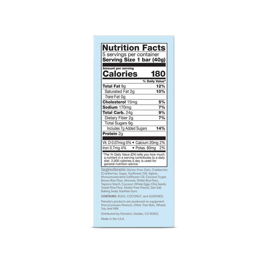 Cranberry Almond Whenever Bars (5 CT)