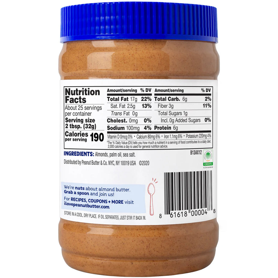 Large Almond Butter - No Sugar added