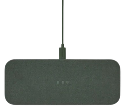 CATCH 2: Multi-Device Linen Charging Pad  - Forest Green