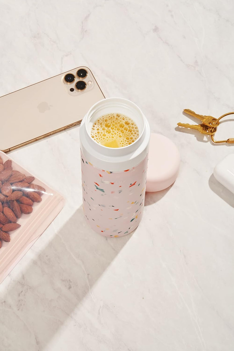 20oz Insulated Ceramic Bottle - Terrazzo Blush