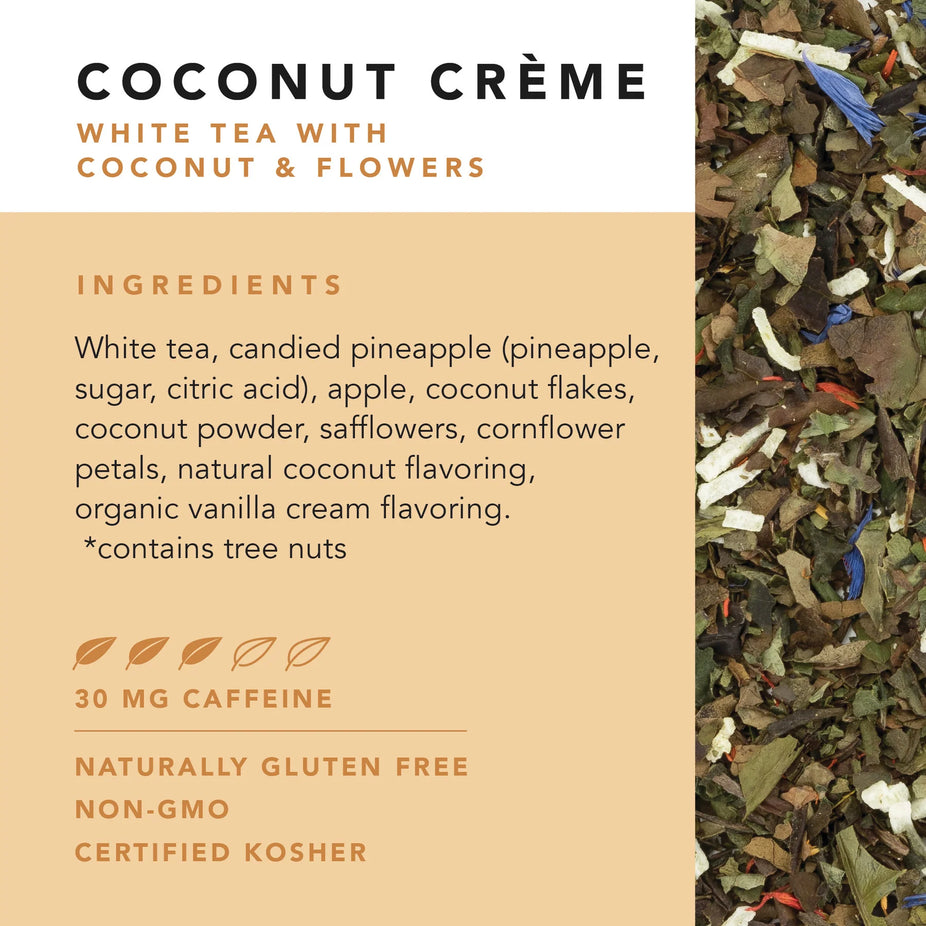 Coconut Crème Pyramid Tea Sachets (15 CT)