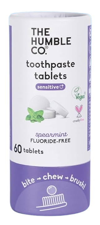 Spearmint Fluoride Free Sensitive Toothpaste Tablets