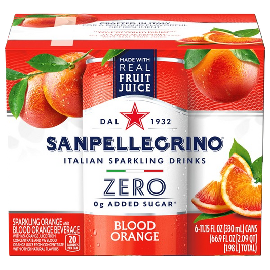 Zero Grams Added Sugar - Blood Orange (6 Pack)