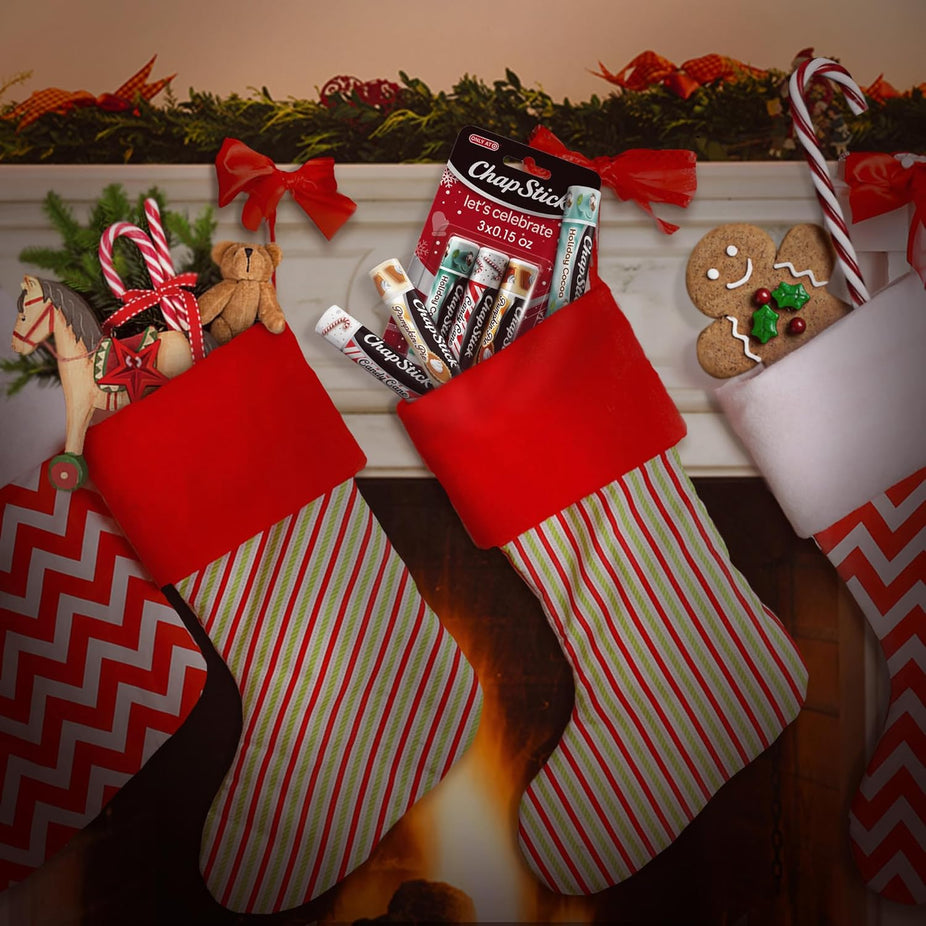 Holiday Hot Chocolate Candy Cane and Sugar Cookie Lip Balm (3 Pack)