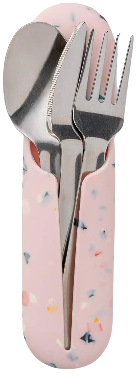 W & P Porter Stainless Utensil Set with Silicon Pouch Charcoal